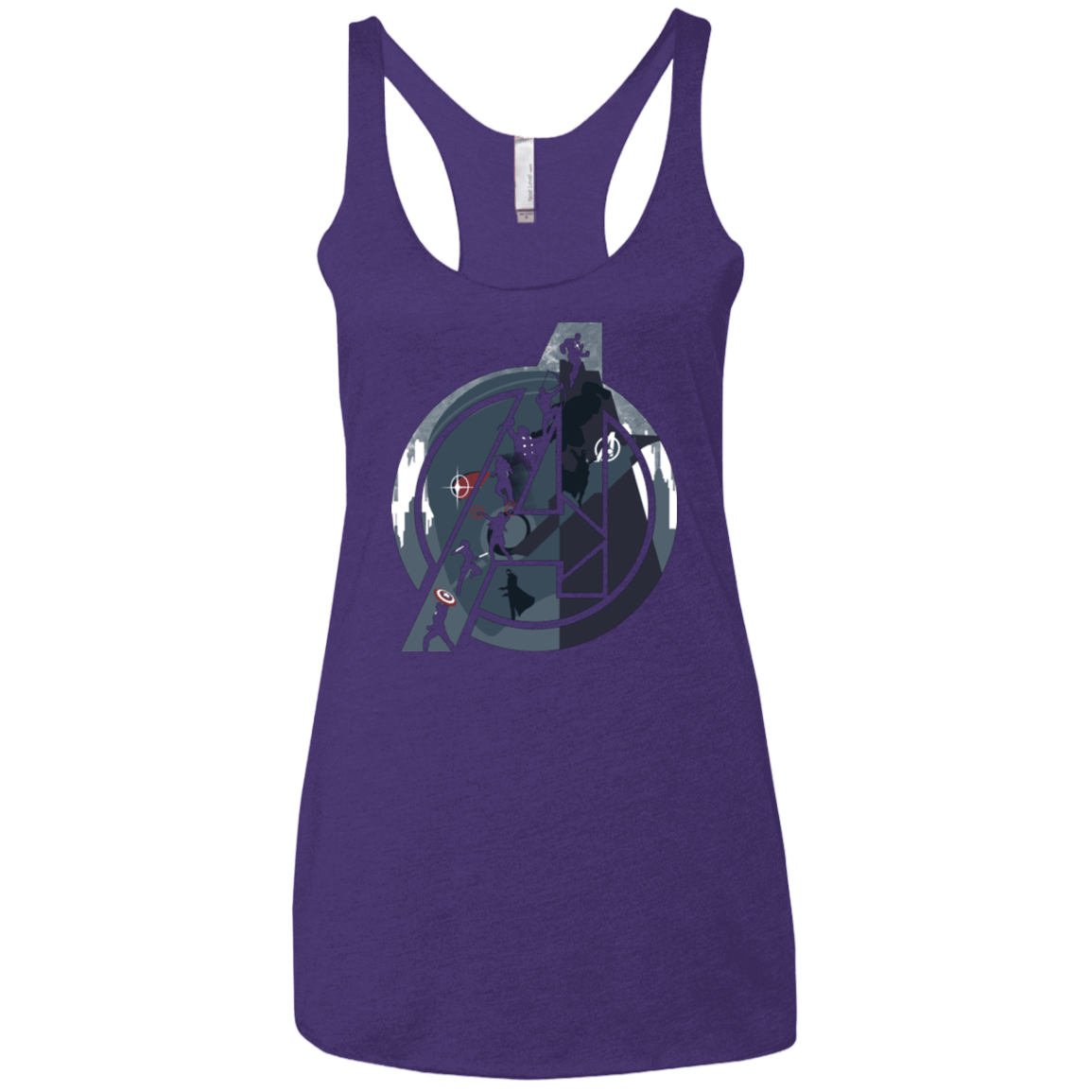 T-Shirts Purple / X-Small Heroes Assemble Women's Triblend Racerback Tank