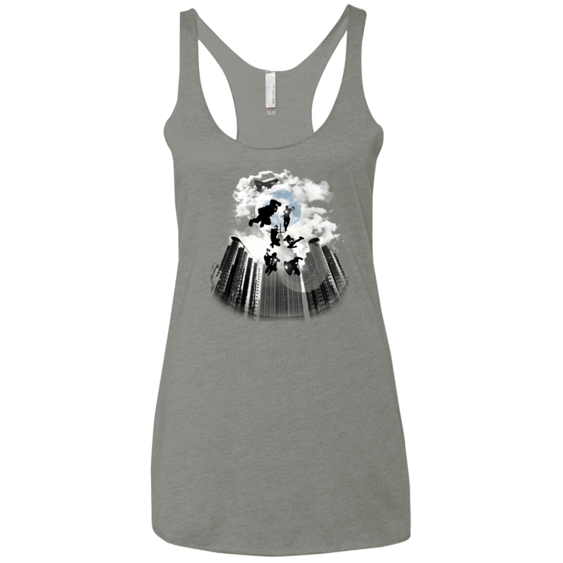 T-Shirts Venetian Grey / X-Small Heroes Assemble!! Women's Triblend Racerback Tank