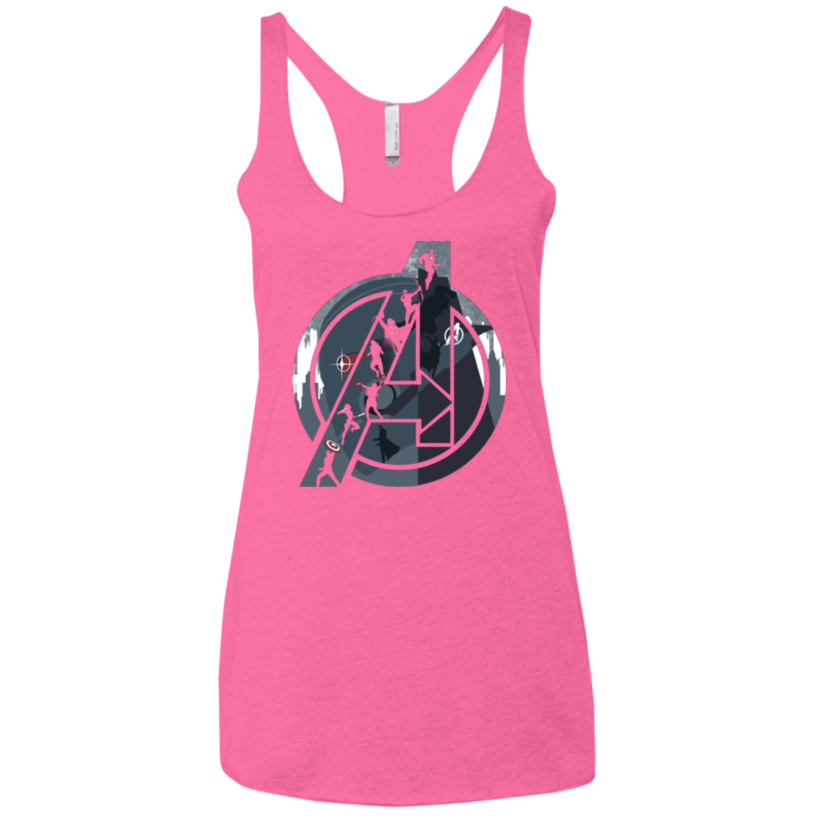 T-Shirts Vintage Pink / X-Small Heroes Assemble Women's Triblend Racerback Tank