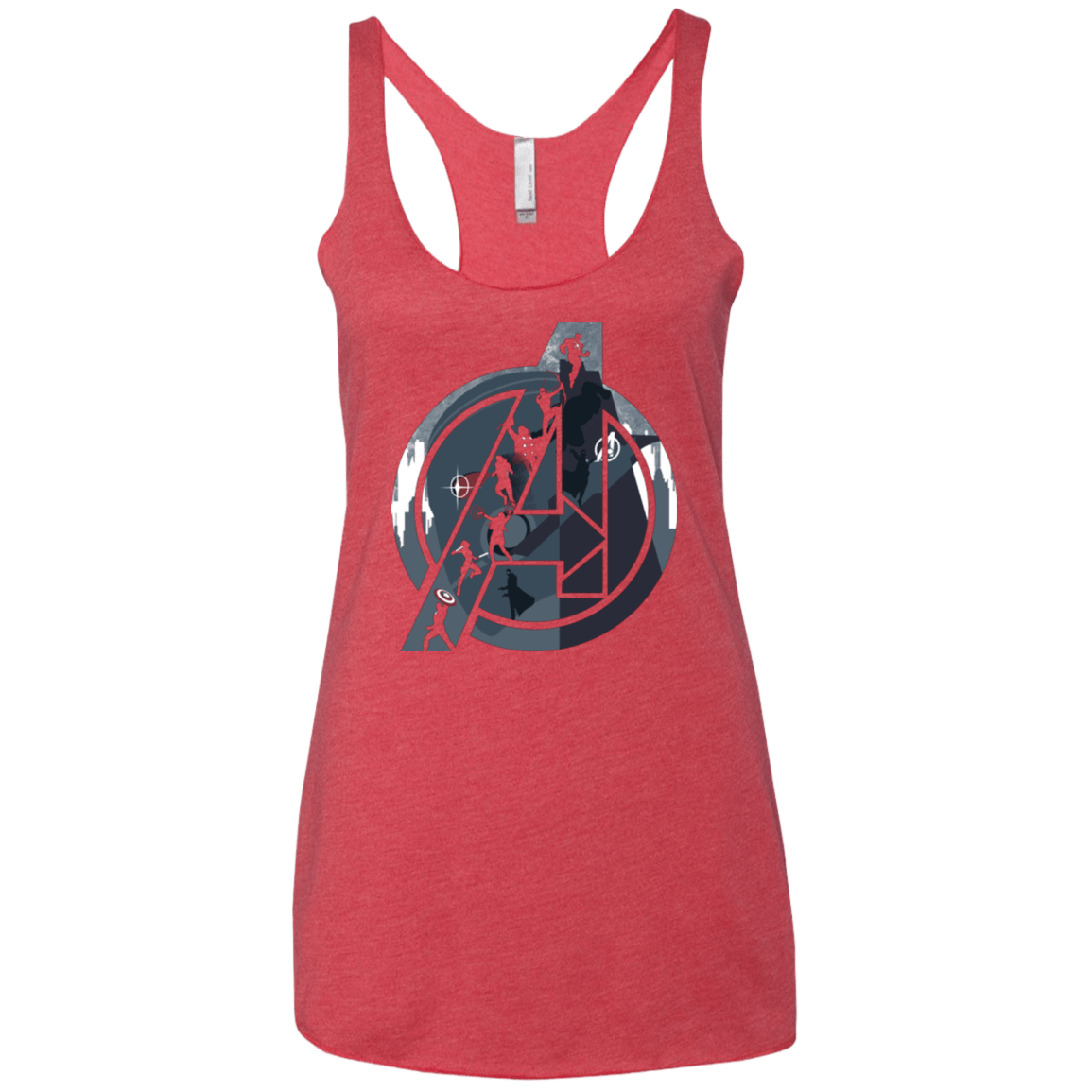 T-Shirts Vintage Red / X-Small Heroes Assemble Women's Triblend Racerback Tank