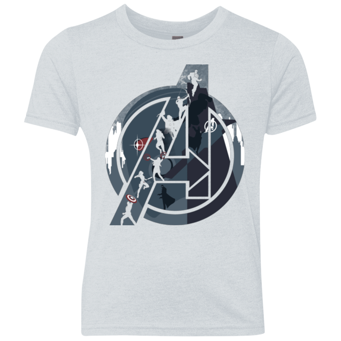 T-Shirts Heather White / YXS Heroes Assemble Youth Triblend T-Shirt