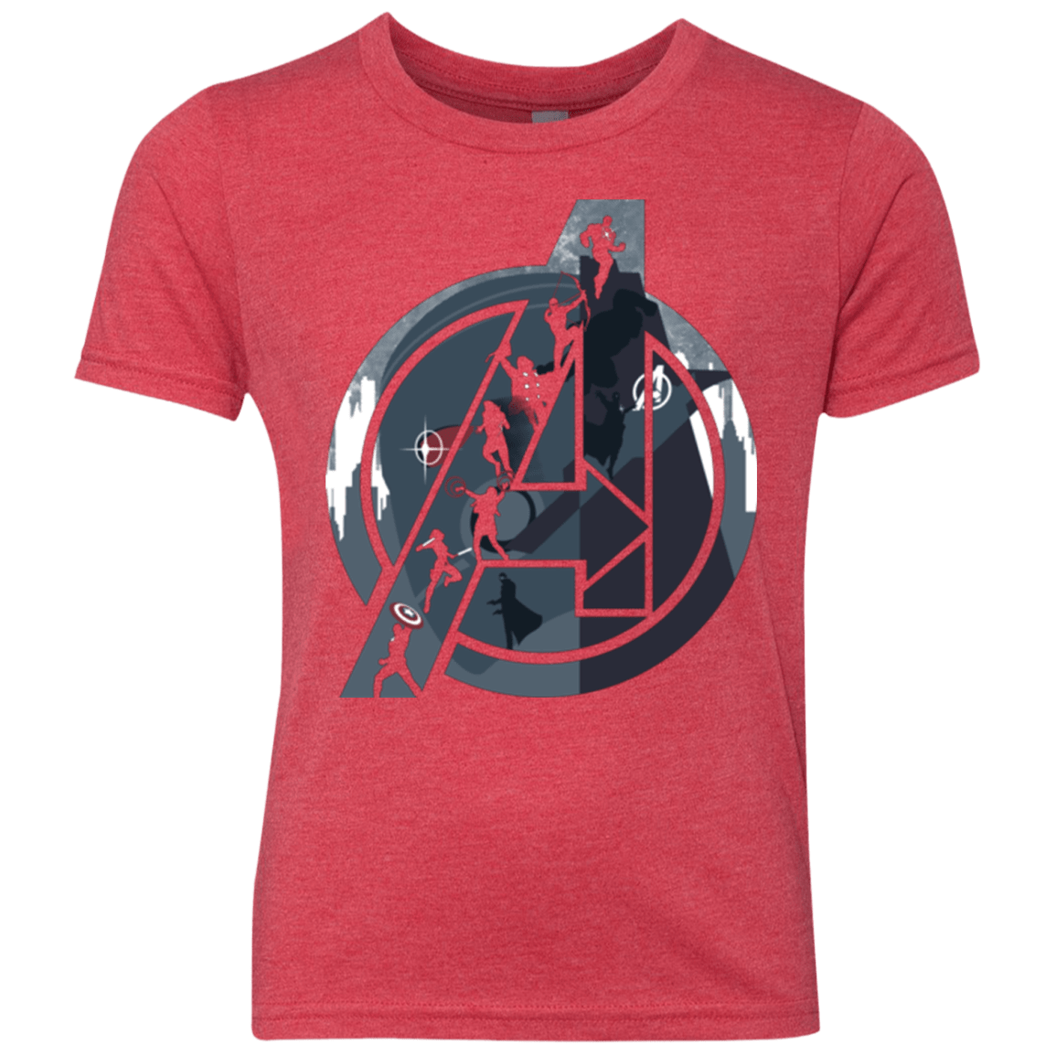 T-Shirts Vintage Red / YXS Heroes Assemble Youth Triblend T-Shirt