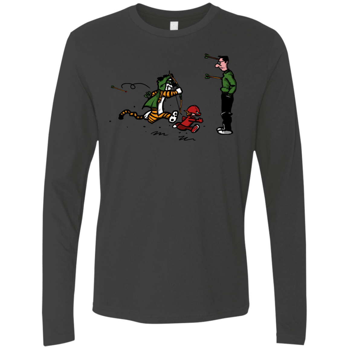 T-Shirts Heavy Metal / S Heroes At Work Men's Premium Long Sleeve