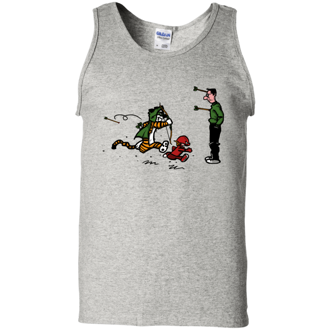 T-Shirts Ash / S Heroes At Work Men's Tank Top