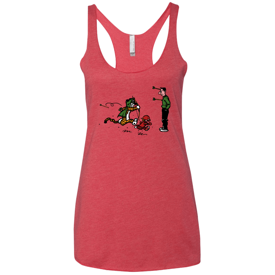 T-Shirts Vintage Red / X-Small Heroes At Work Women's Triblend Racerback Tank