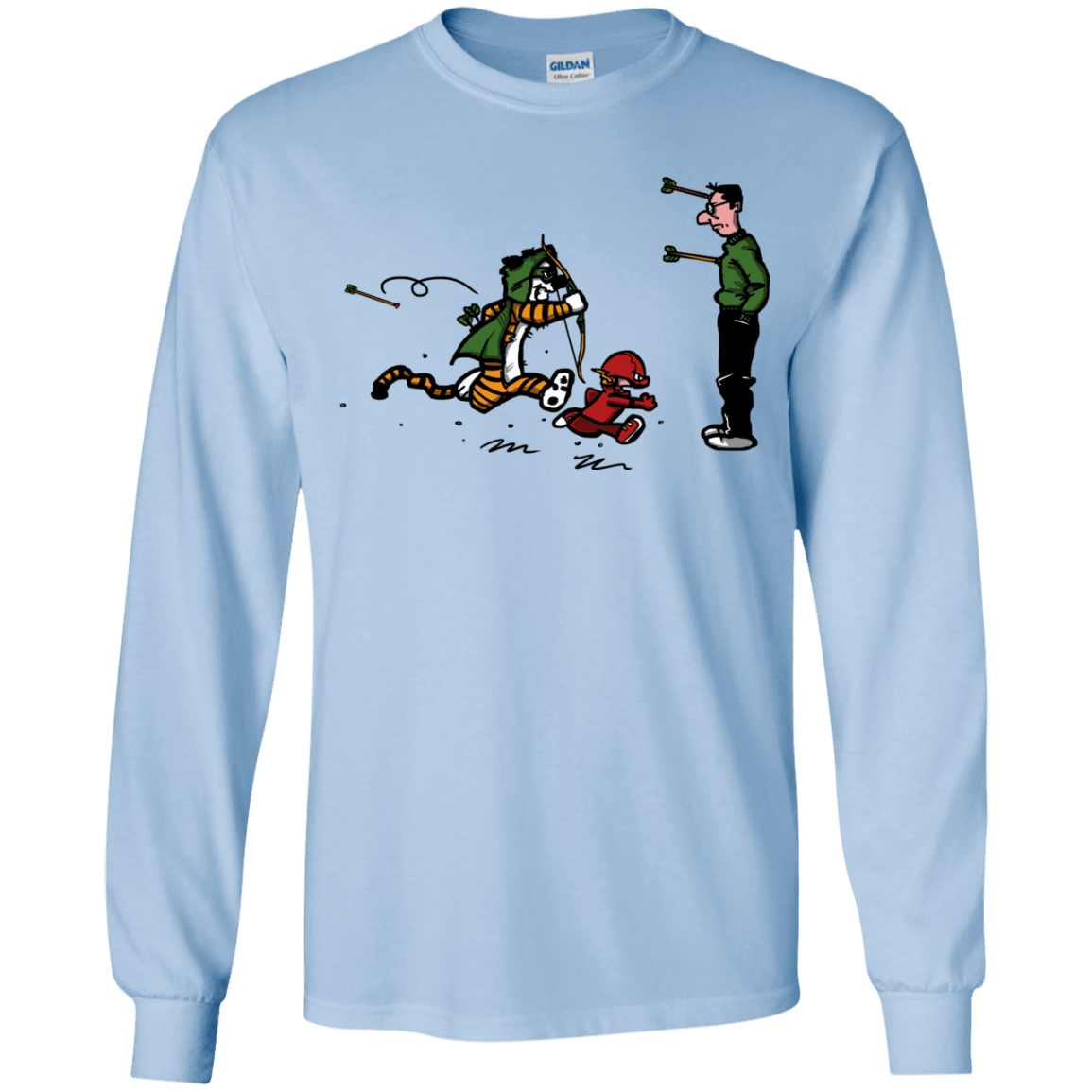 T-Shirts Light Blue / YS Heroes At Work Youth Long Sleeve T-Shirt
