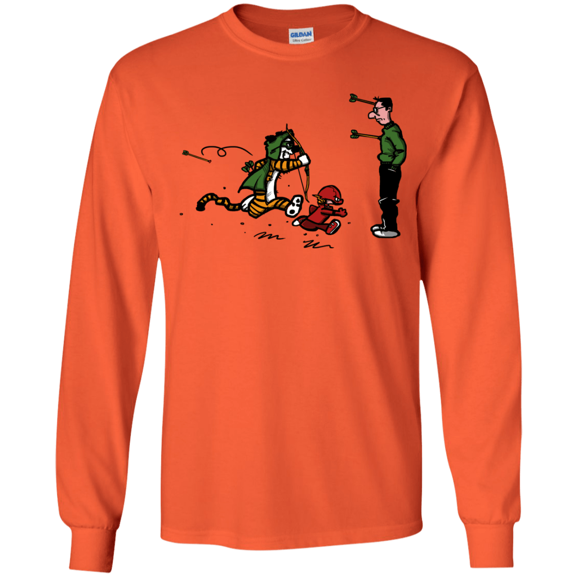 T-Shirts Orange / YS Heroes At Work Youth Long Sleeve T-Shirt