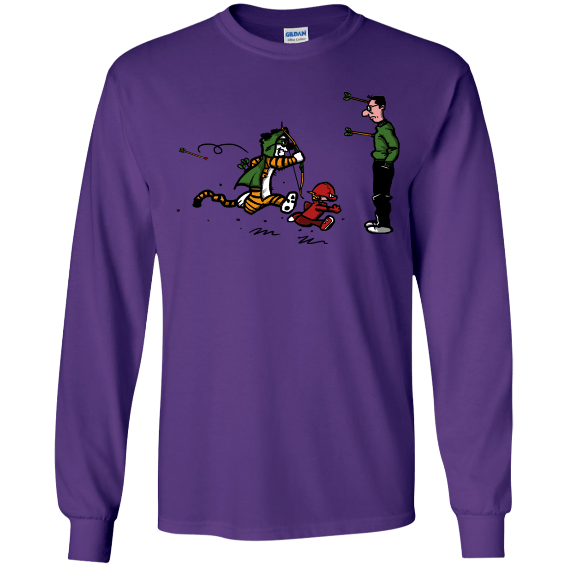T-Shirts Purple / YS Heroes At Work Youth Long Sleeve T-Shirt