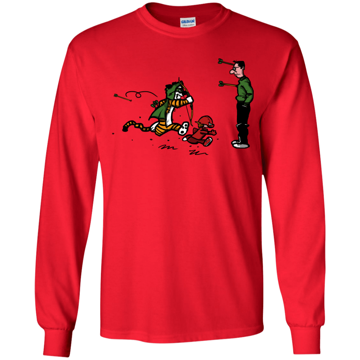 T-Shirts Red / YS Heroes At Work Youth Long Sleeve T-Shirt