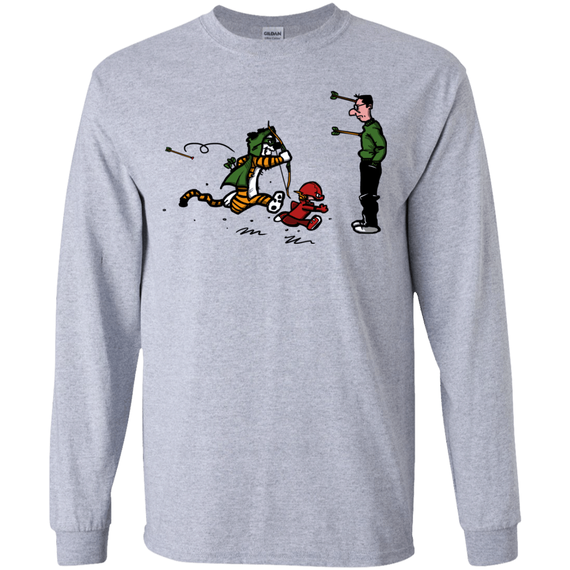 T-Shirts Sport Grey / YS Heroes At Work Youth Long Sleeve T-Shirt
