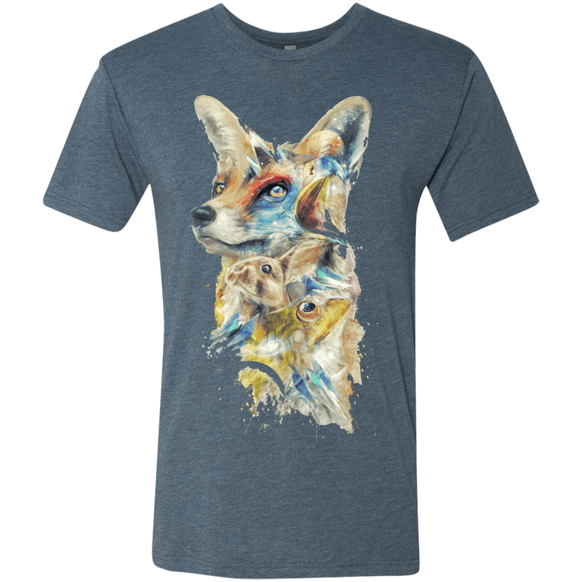 T-Shirts Indigo / Small Heroes of Lylat Star Fox Men's Triblend T-Shirt