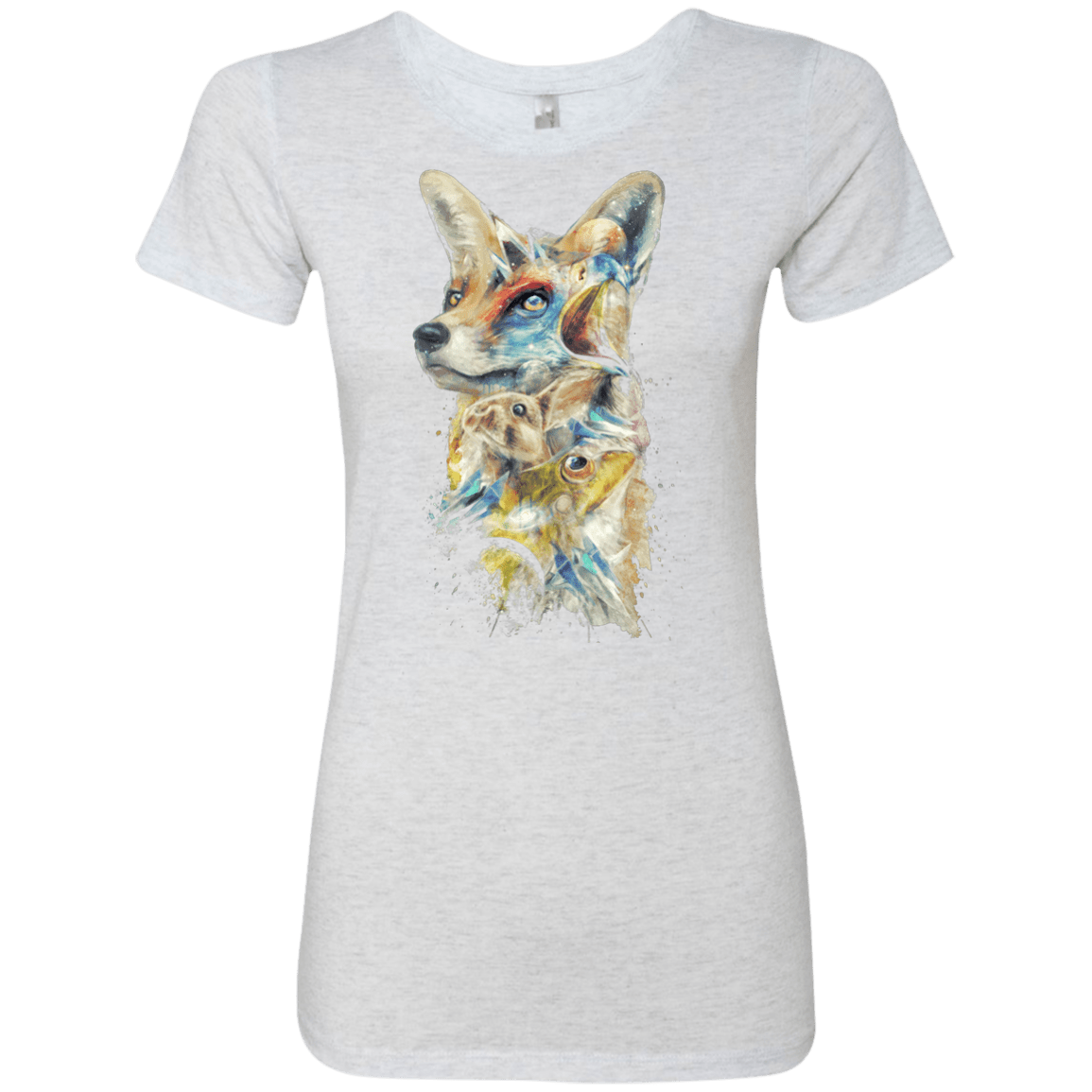 T-Shirts Heather White / Small Heroes of Lylat Star Fox Women's Triblend T-Shirt