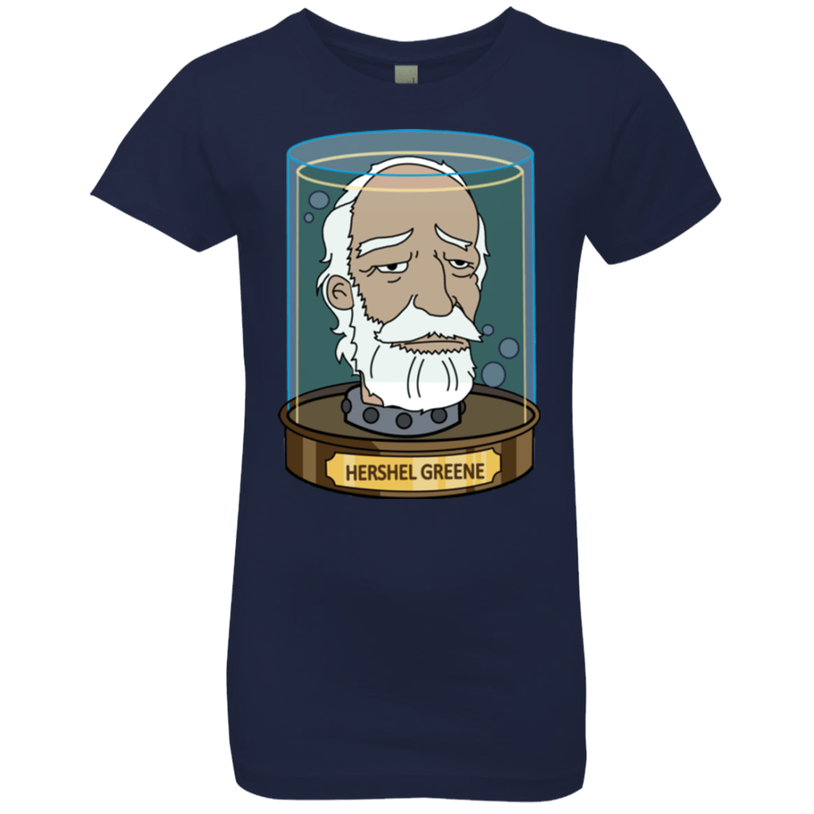 T-Shirts Midnight Navy / YXS Hershel Greene Head Girls Premium T-Shirt