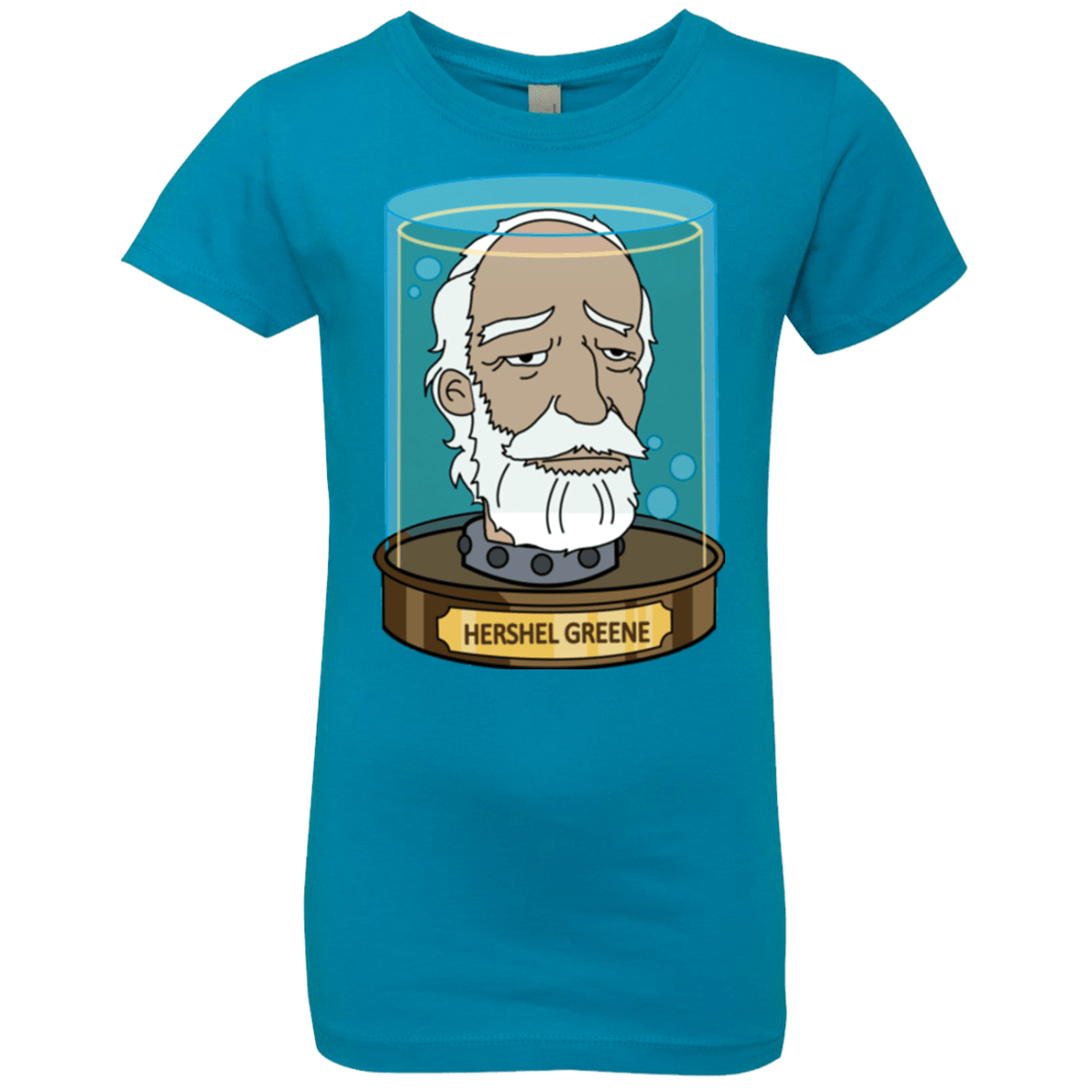 T-Shirts Turquoise / YXS Hershel Greene Head Girls Premium T-Shirt