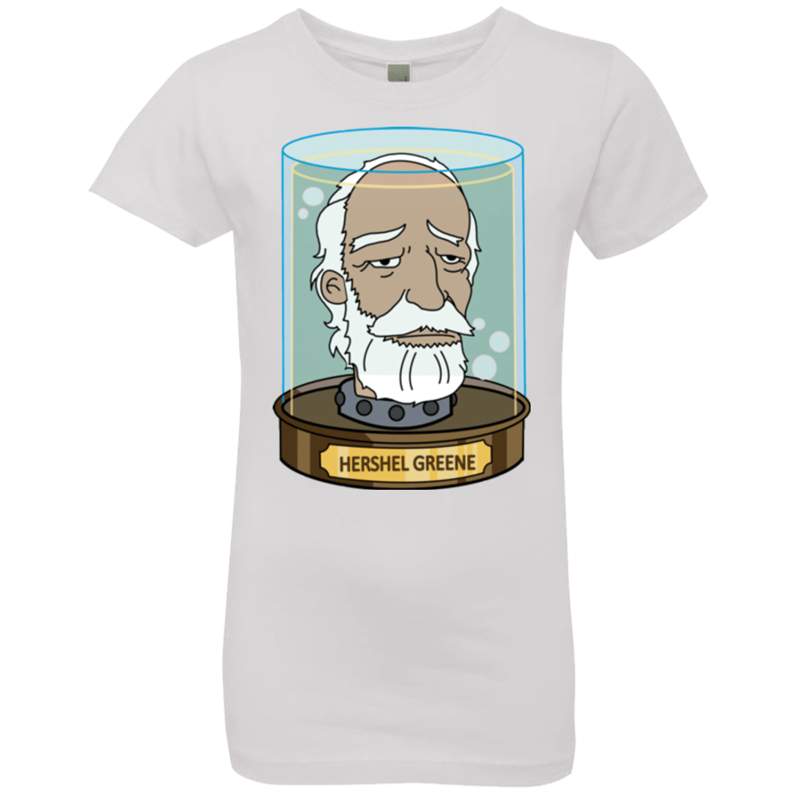 T-Shirts White / YXS Hershel Greene Head Girls Premium T-Shirt