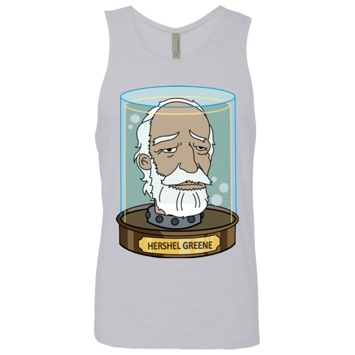 T-Shirts Heather Grey / Small Hershel Greene Head Men's Premium Tank Top
