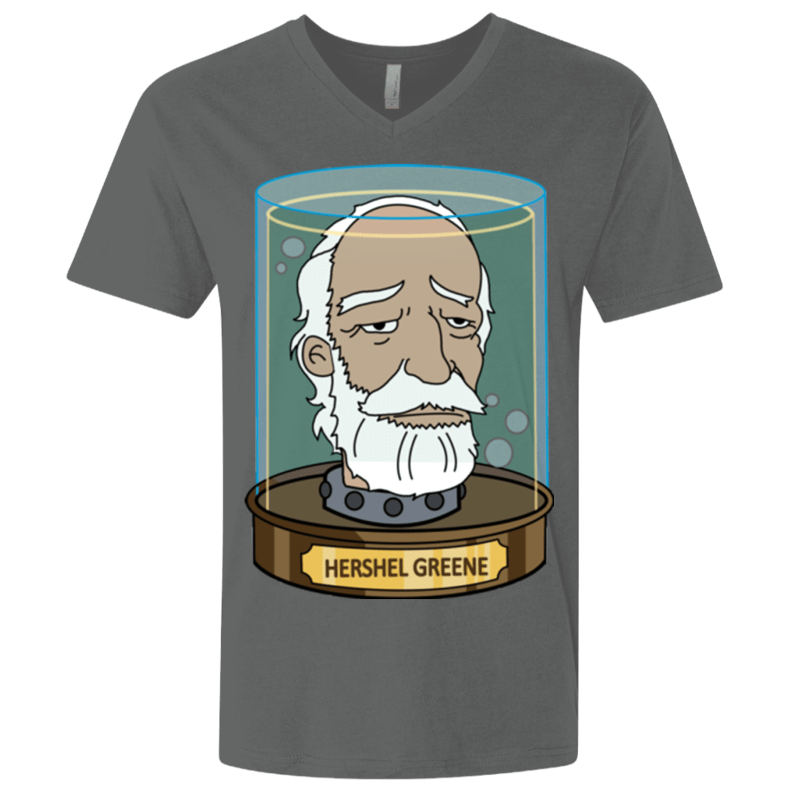 T-Shirts Heavy Metal / X-Small Hershel Greene Head Men's Premium V-Neck