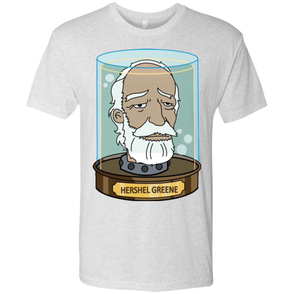 T-Shirts Heather White / Small Hershel Greene Head Men's Triblend T-Shirt