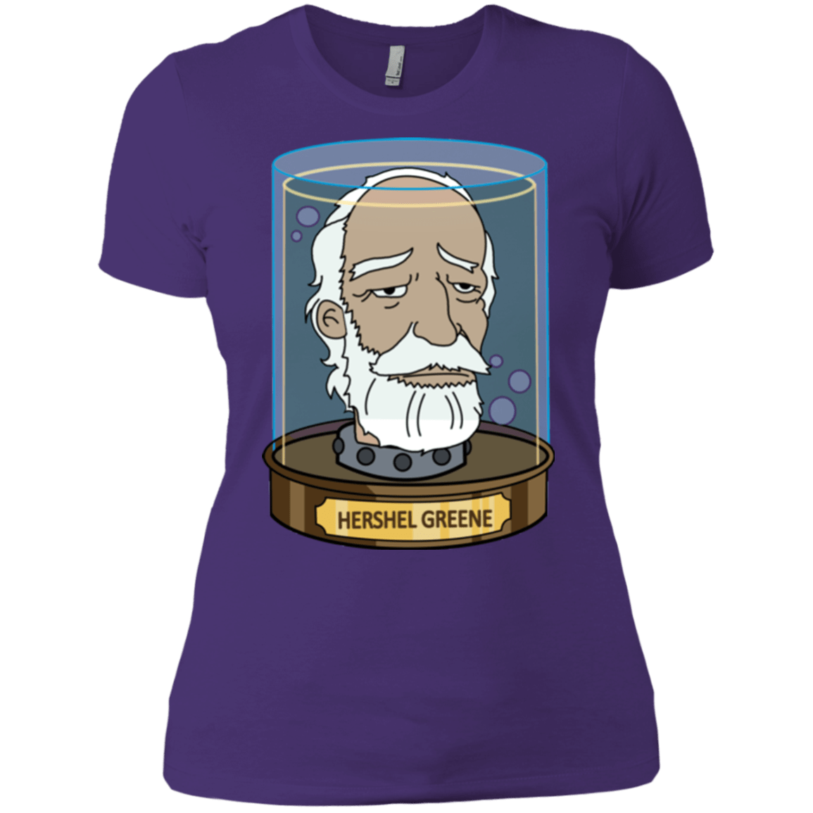 T-Shirts Purple / X-Small Hershel Greene Head Women's Premium T-Shirt