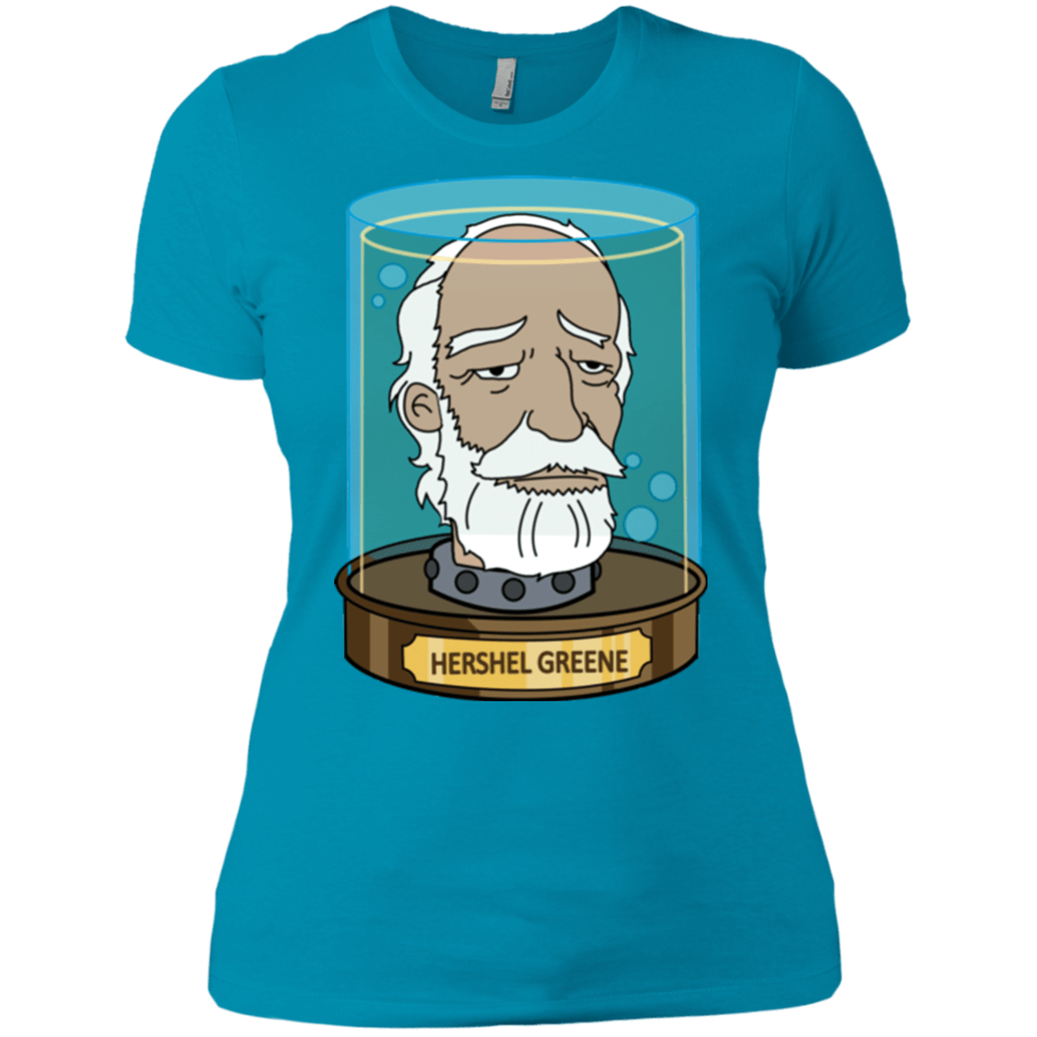 T-Shirts Turquoise / X-Small Hershel Greene Head Women's Premium T-Shirt