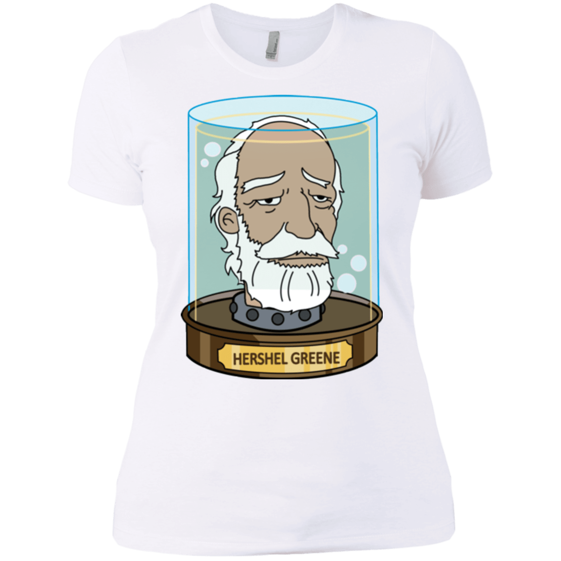 T-Shirts White / X-Small Hershel Greene Head Women's Premium T-Shirt