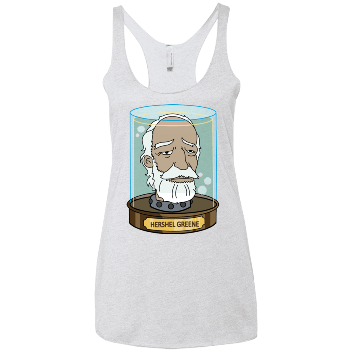 T-Shirts Heather White / X-Small Hershel Greene Head Women's Triblend Racerback Tank