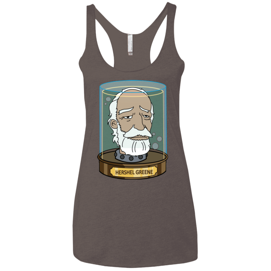 T-Shirts Macchiato / X-Small Hershel Greene Head Women's Triblend Racerback Tank