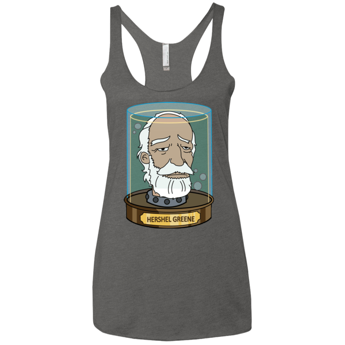 T-Shirts Premium Heather / X-Small Hershel Greene Head Women's Triblend Racerback Tank
