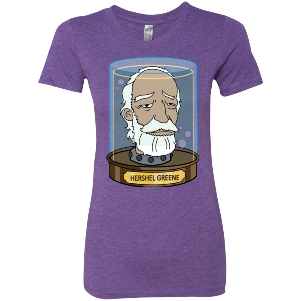 T-Shirts Purple Rush / Small Hershel Greene Head Women's Triblend T-Shirt