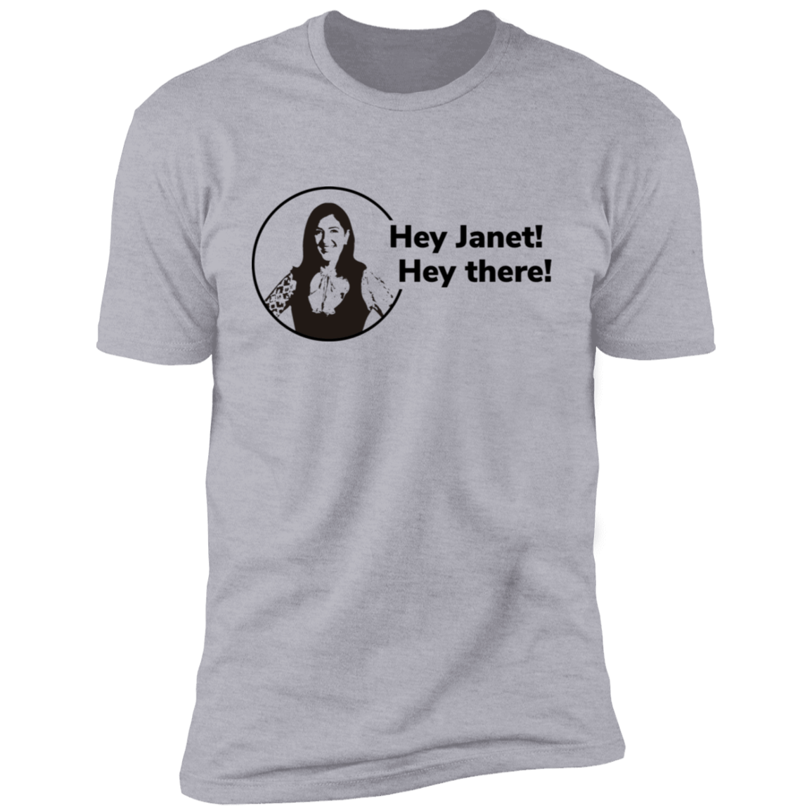 T-Shirts Heather Grey / S Hey Janet Men's Premium T-Shirt