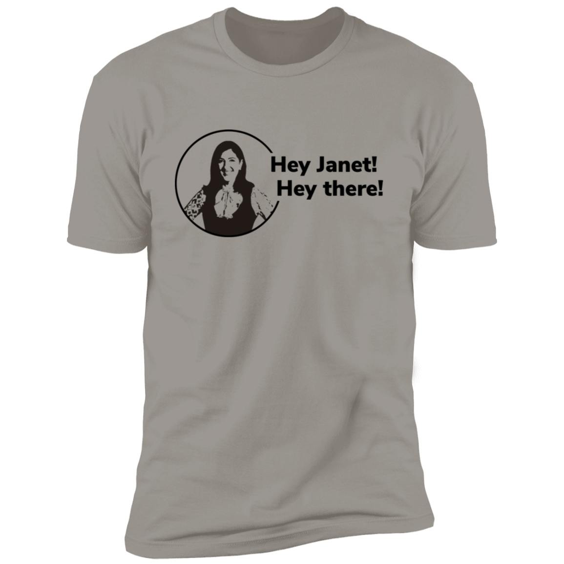 T-Shirts Light Grey / S Hey Janet Men's Premium T-Shirt