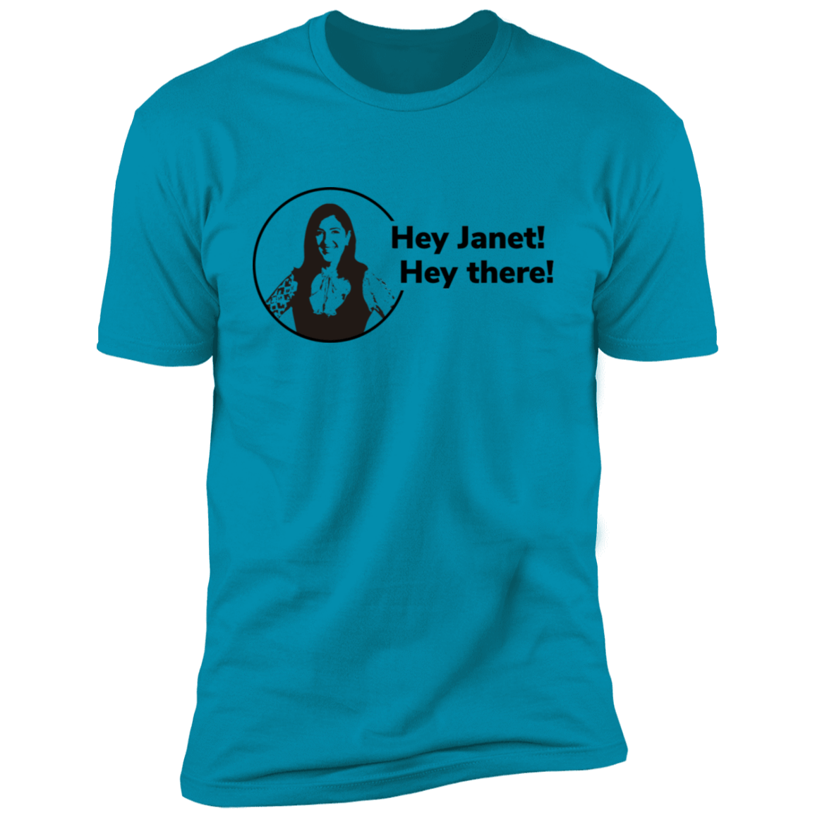 T-Shirts Turquoise / S Hey Janet Men's Premium T-Shirt