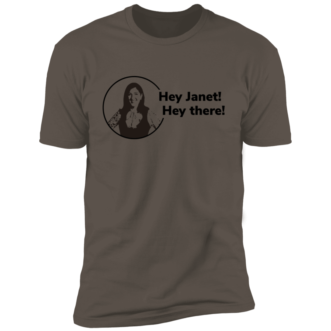 T-Shirts Warm Grey / S Hey Janet Men's Premium T-Shirt