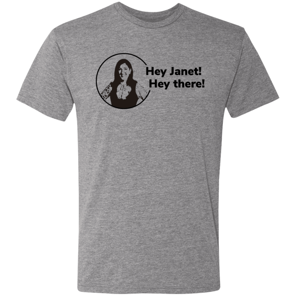 T-Shirts Premium Heather / S Hey Janet Men's Triblend T-Shirt