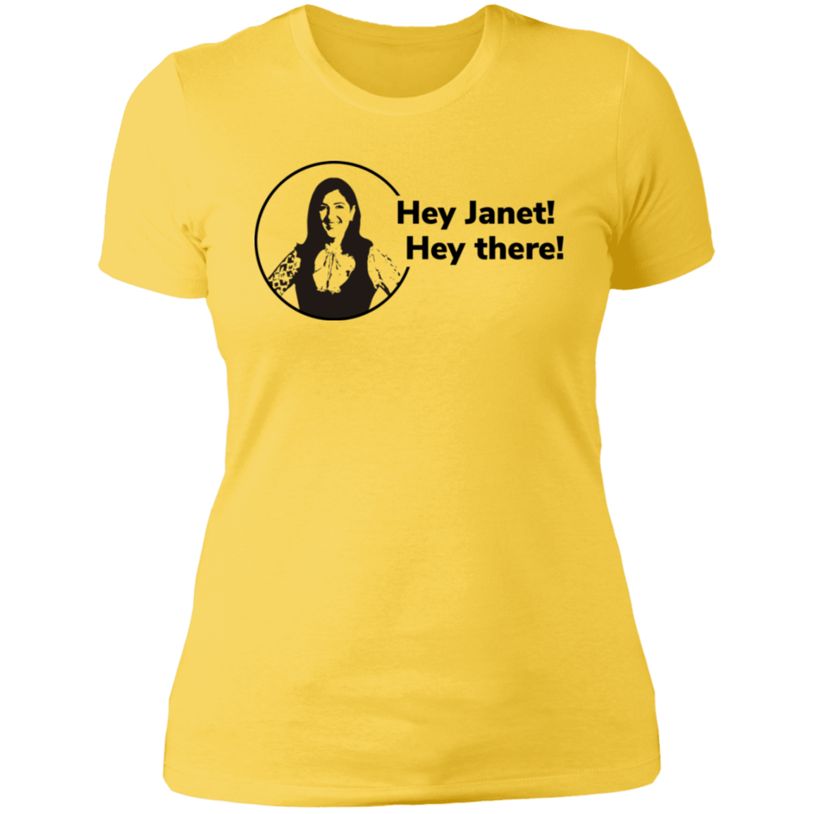 T-Shirts Vibrant Yellow / S Hey Janet Women's Premium T-Shirt