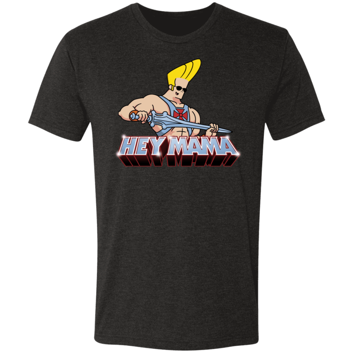 T-Shirts Vintage Black / S Hey Mama Men's Triblend T-Shirt