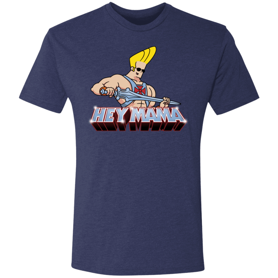 T-Shirts Vintage Navy / S Hey Mama Men's Triblend T-Shirt