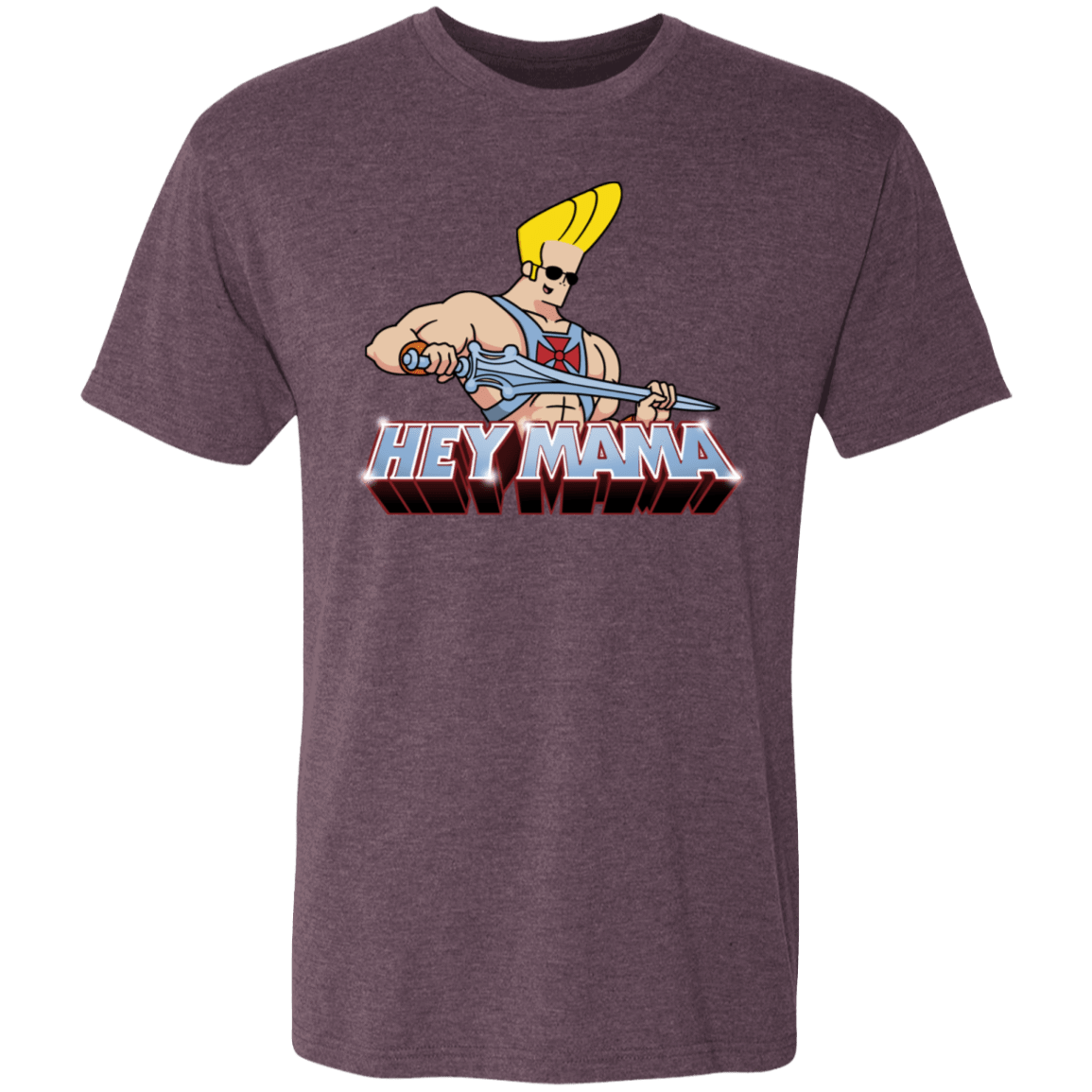 T-Shirts Vintage Purple / S Hey Mama Men's Triblend T-Shirt