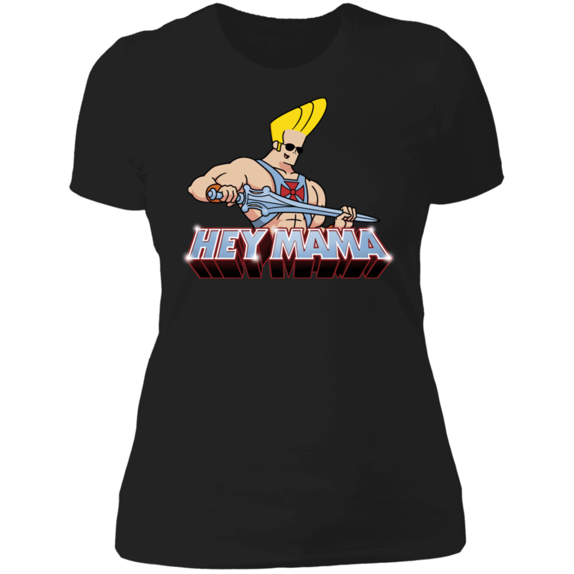 T-Shirts Black / S Hey Mama Women's Premium T-Shirt