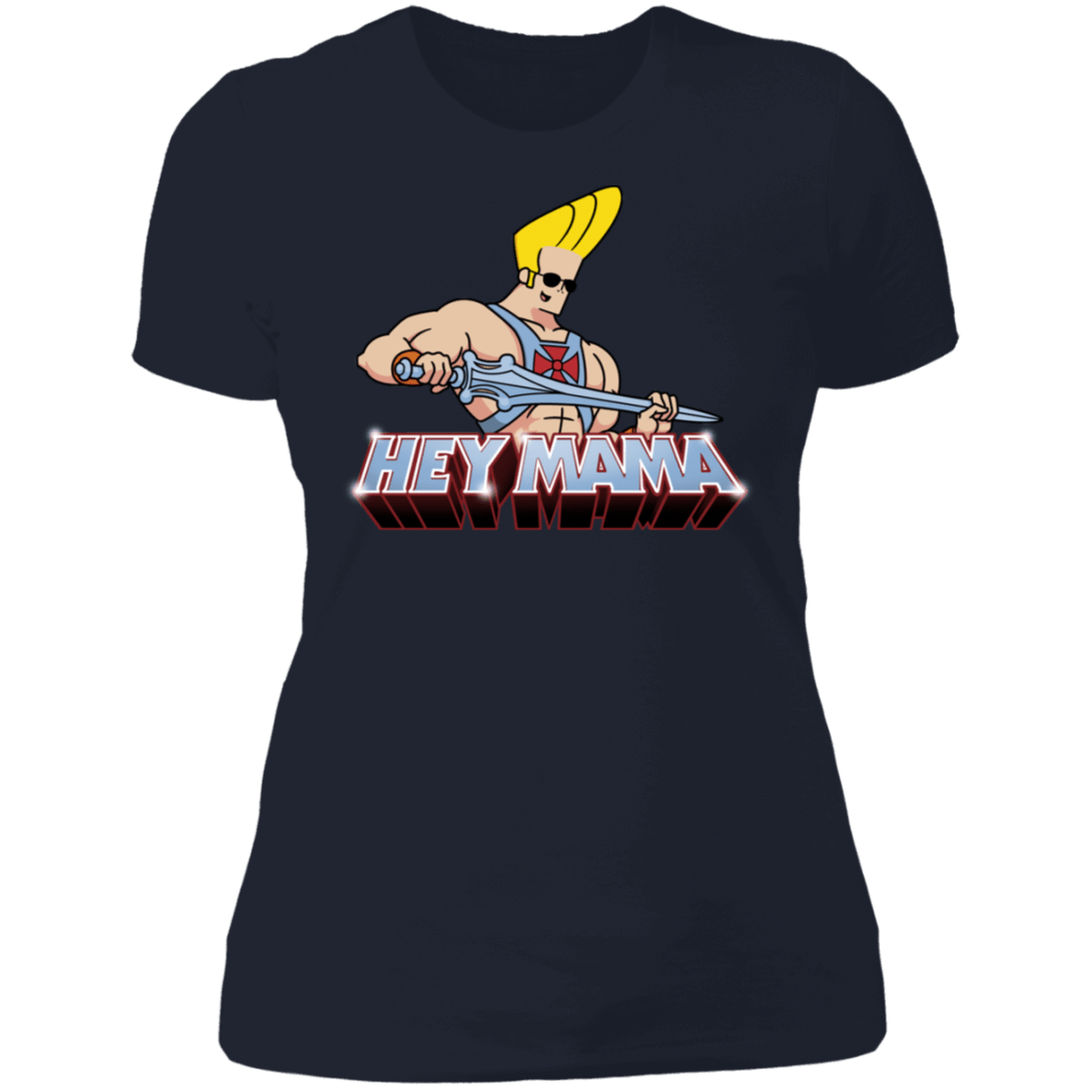 T-Shirts Midnight Navy / S Hey Mama Women's Premium T-Shirt