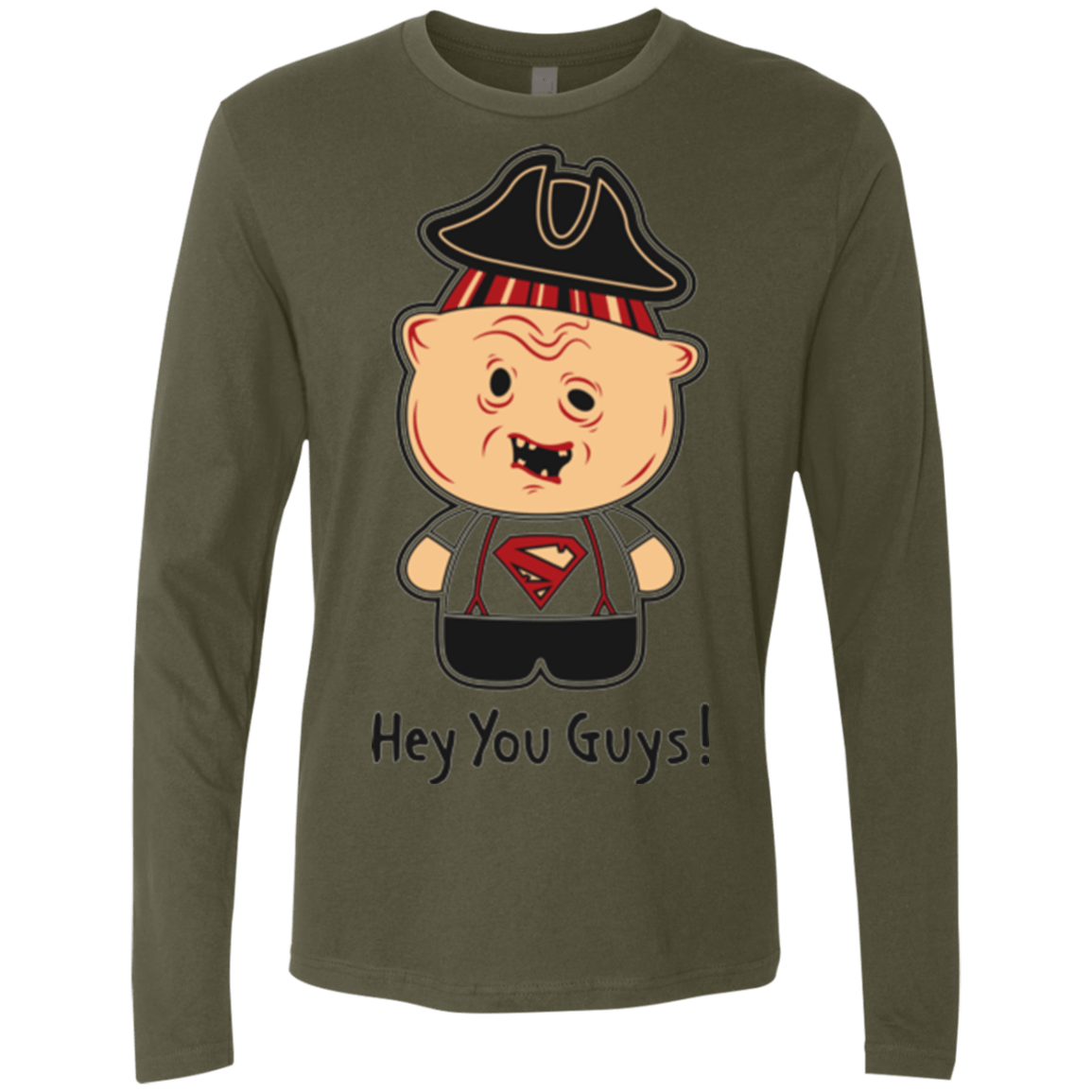 T-Shirts Military Green / Small Hey You Guys Men's Premium Long Sleeve