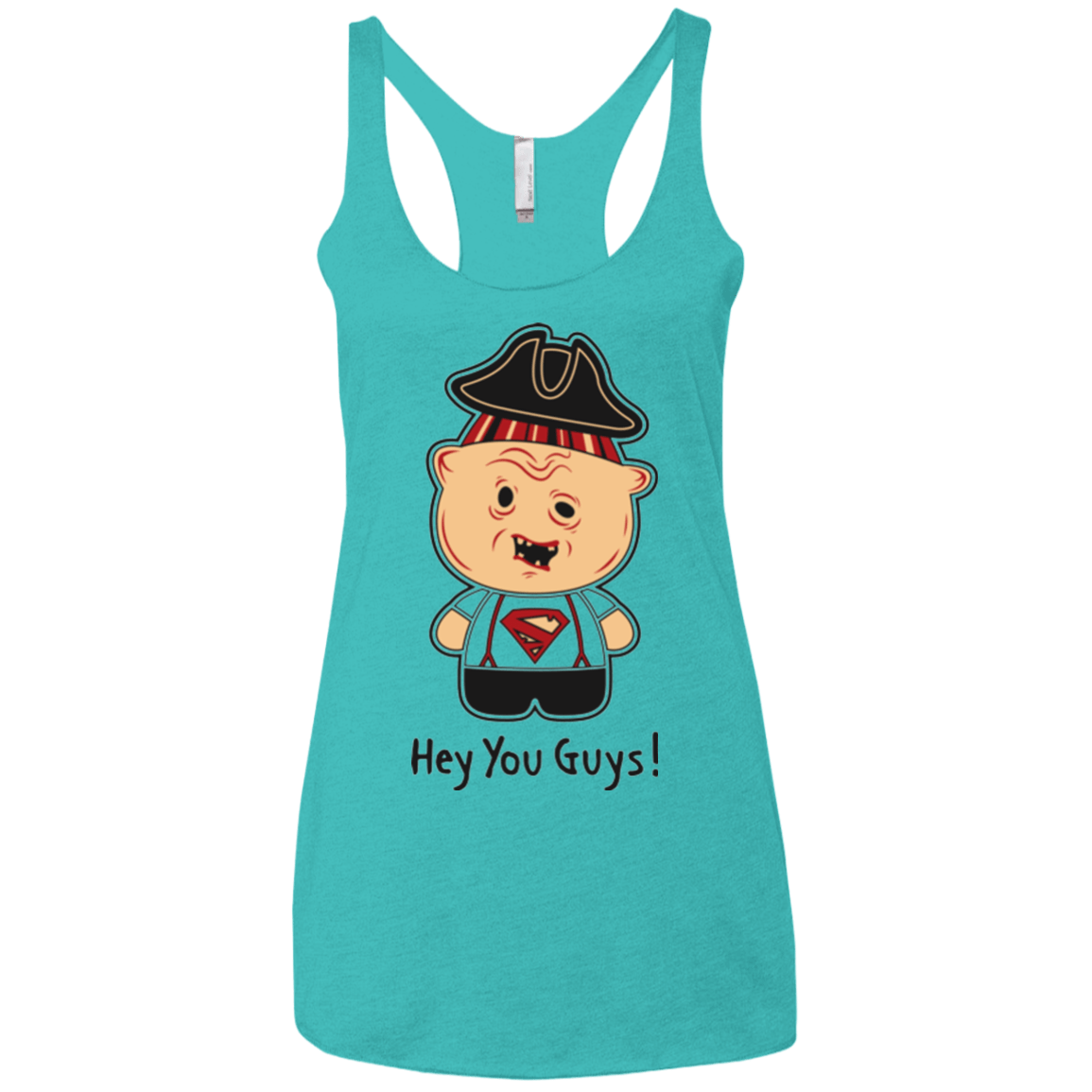 T-Shirts Tahiti Blue / X-Small Hey You Guys Women's Triblend Racerback Tank