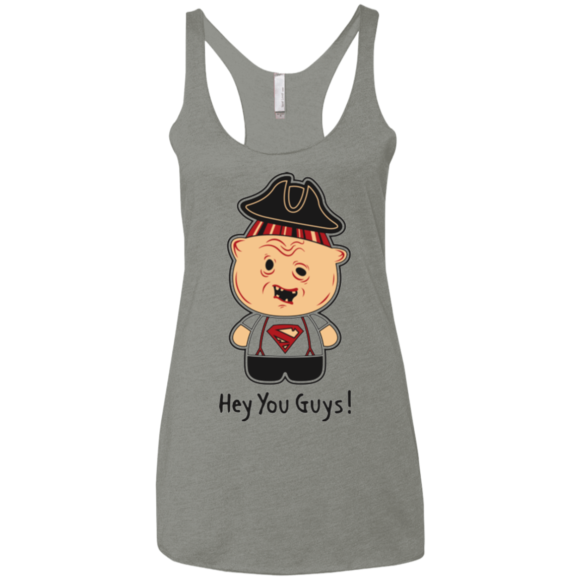 T-Shirts Venetian Grey / X-Small Hey You Guys Women's Triblend Racerback Tank