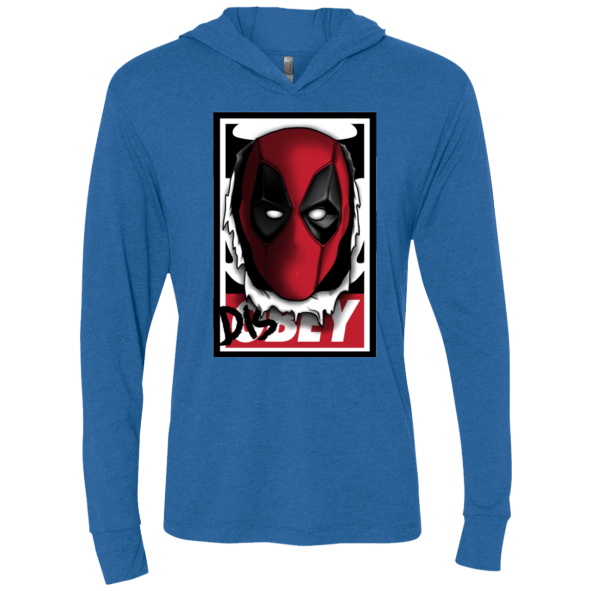 T-Shirts Vintage Royal / X-Small Hi there Triblend Long Sleeve Hoodie Tee