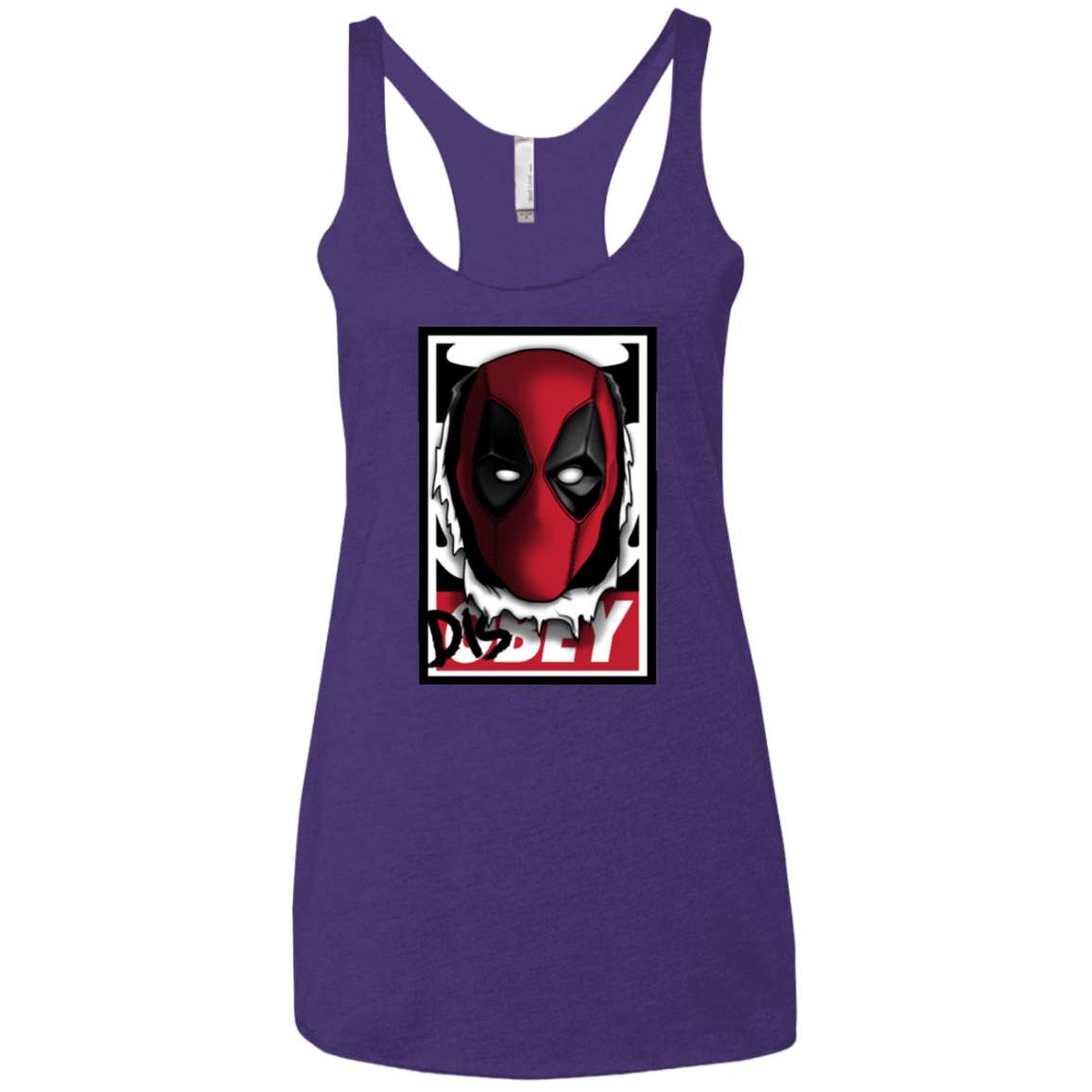 T-Shirts Purple / X-Small Hi there Women's Triblend Racerback Tank