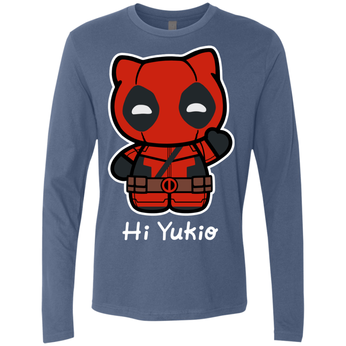 T-Shirts Indigo / S Hi Yukio Men's Premium Long Sleeve