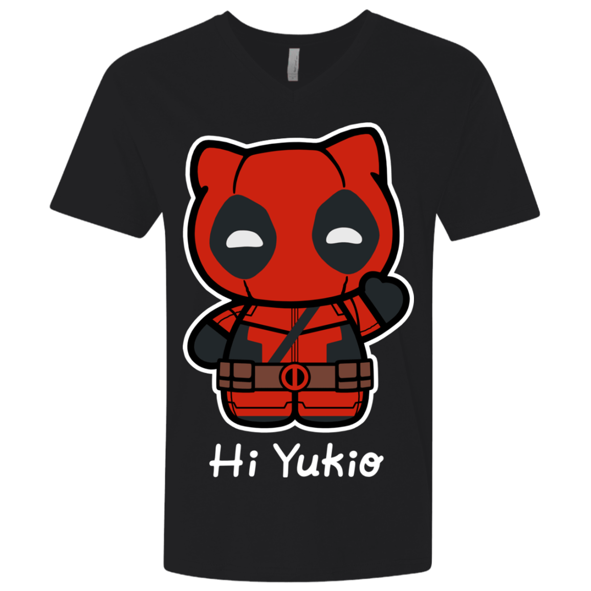T-Shirts Black / X-Small Hi Yukio Men's Premium V-Neck