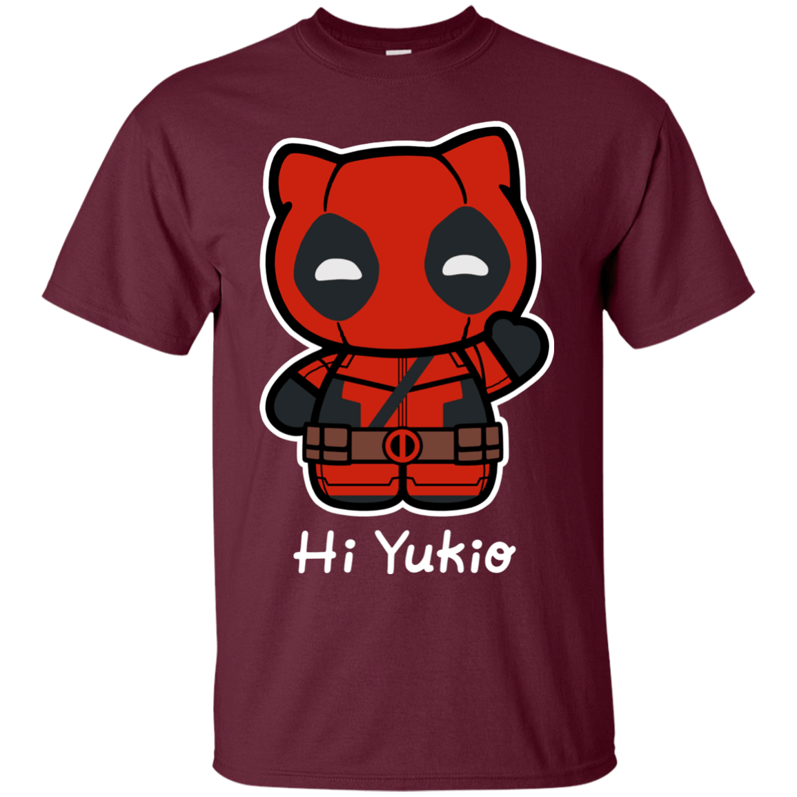 T-Shirts Maroon / S Hi Yukio T-Shirt