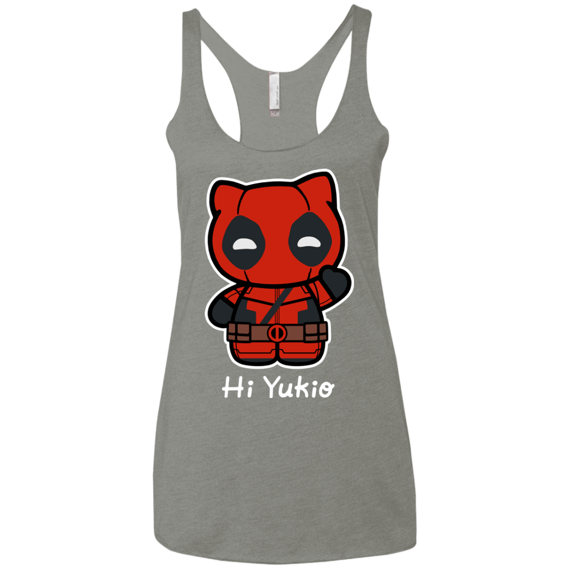 T-Shirts Venetian Grey / X-Small Hi Yukio Women's Triblend Racerback Tank