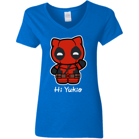 T-Shirts Royal / S Hi Yukio Women's V-Neck T-Shirt